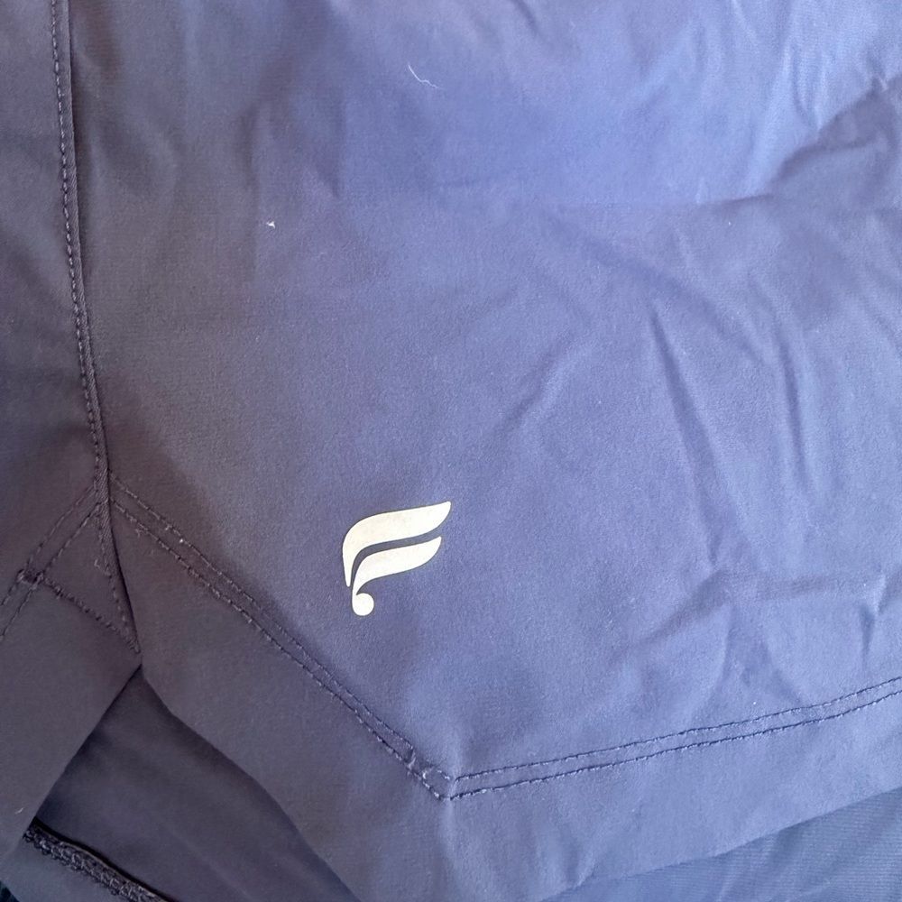 Fabletics The One Shorts Navy Zip Pocket Drawstring Run Athletic XXL - Picture 4 of 4